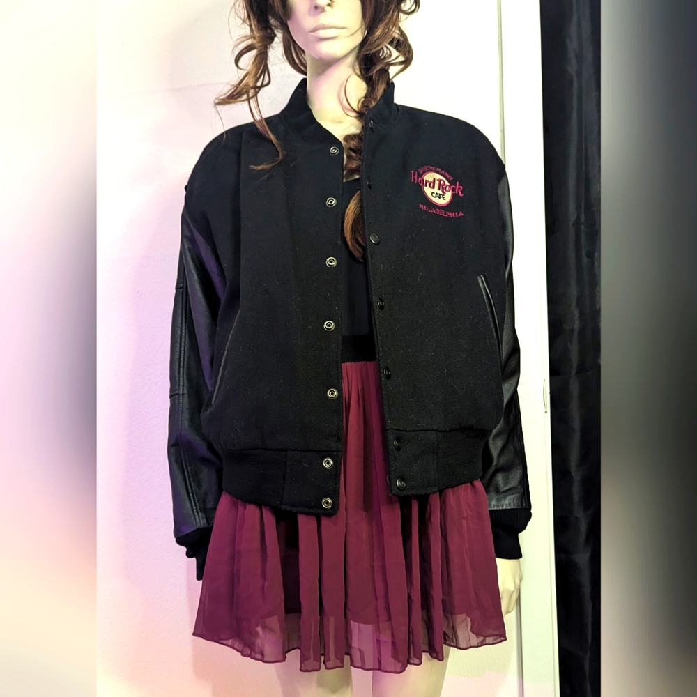 Vintage Hard Rock Cafe Philadelphia Varsity Jacket